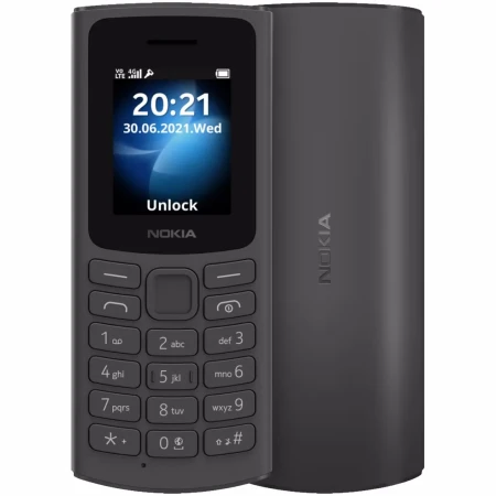 Telefon mobil Nokia 105, Dual SIM, 4G, Black